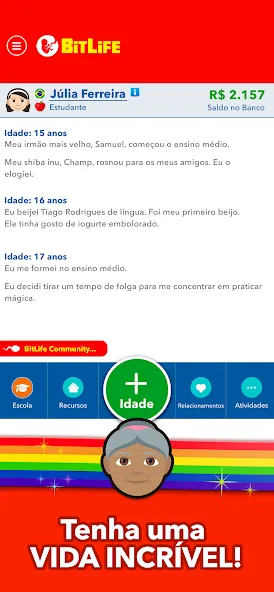 Скачать взлом BitLife BR — Simulação de vida (БитЛайф БР)  [МОД Все открыто] — последняя версия apk на Андроид screen 4