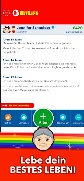 Взлом BitLife DE — Lebenssimulation (Битлайф ДЕ)  [МОД Бесконечные деньги] — последняя версия apk на Андроид screen 4