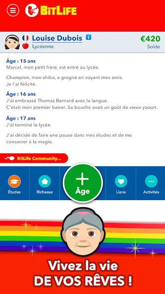 Взломанная BitLife Français  [МОД Menu] — стабильная версия apk на Андроид screen 4