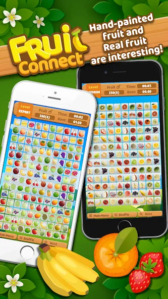 Взломанная Fruit Connect (Фрукт Коннект)  [МОД Много денег] — последняя версия apk на Андроид screen 1