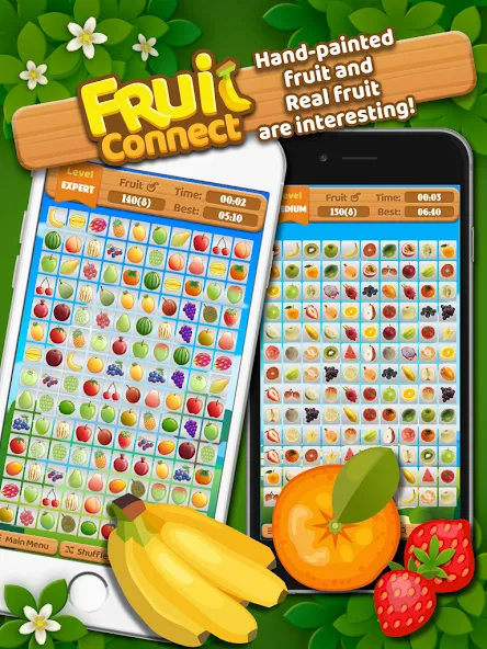 Взломанная Fruit Connect (Фрукт Коннект)  [МОД Много денег] — последняя версия apk на Андроид screen 5