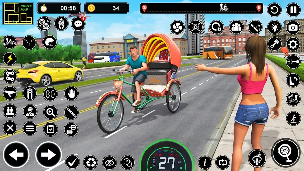 Взлом BMX Cycle Games 3D Cycle Race (игры на велосипеде 3D гонка)  [МОД Бесконечные деньги] — полная версия apk на Андроид screen 1