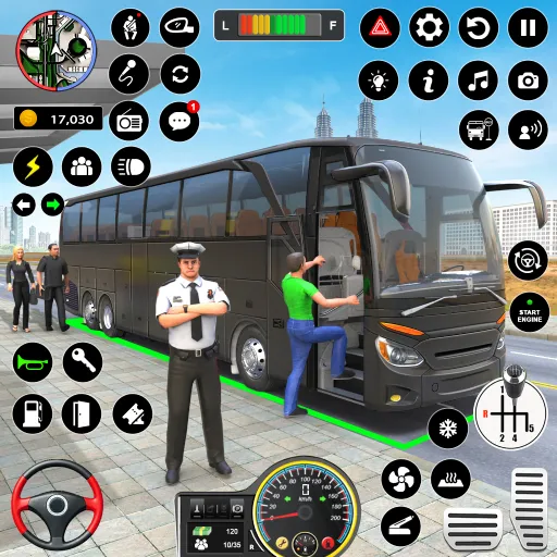 Скачать взлом Bus Simulator — Driving Games  [МОД Unlocked] — последняя версия apk на Андроид screen 1