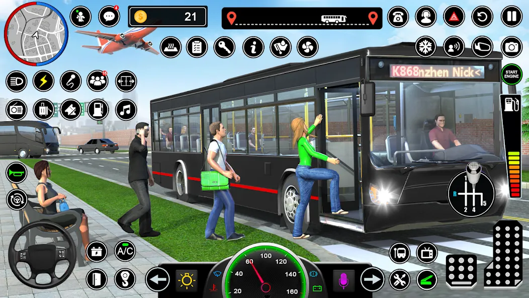 Скачать взлом Bus Simulator — Driving Games  [МОД Unlocked] — последняя версия apk на Андроид screen 2