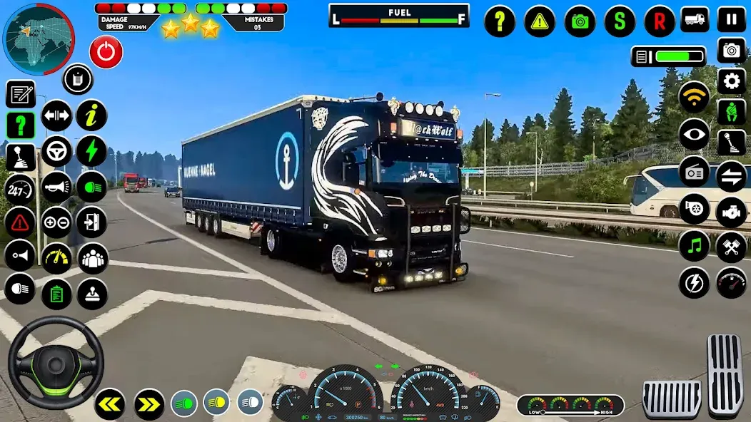 Взломанная Truck Driving Euro Truck Game  [МОД Бесконечные монеты] — стабильная версия apk на Андроид screen 4