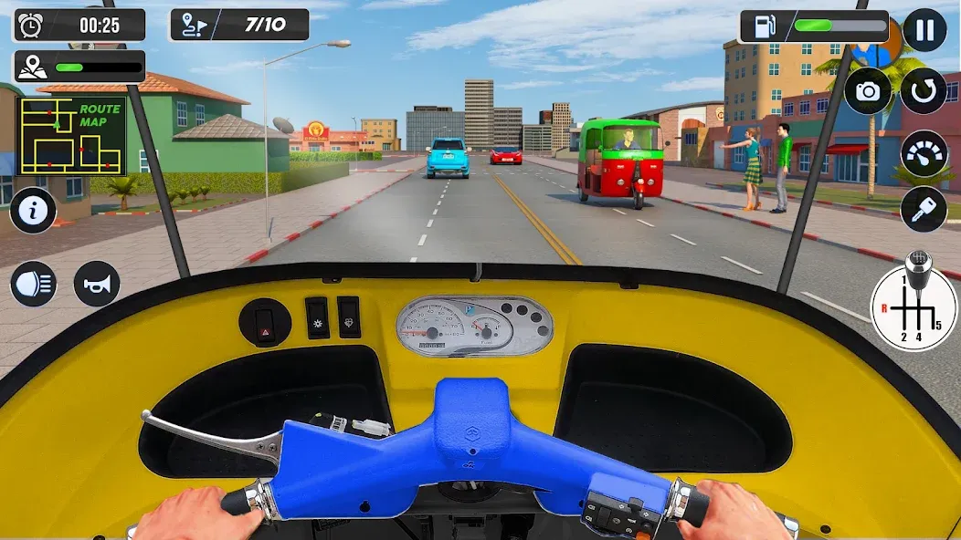 Скачать взломанную Tuk Tuk Auto Driving Games 3D  [МОД Много денег] — стабильная версия apk на Андроид screen 2