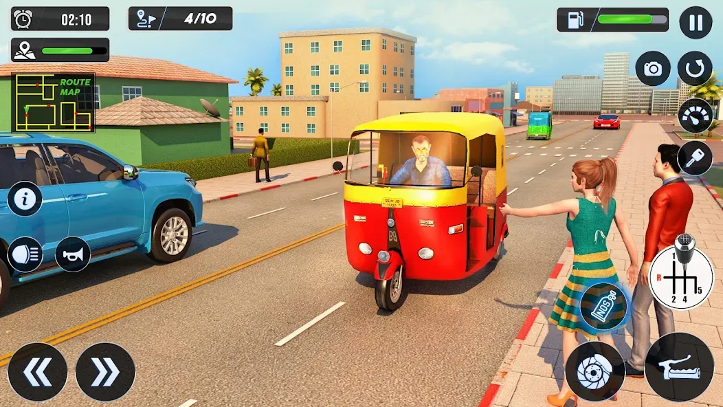 Скачать взломанную Tuk Tuk Auto Driving Games 3D  [МОД Много денег] — стабильная версия apk на Андроид screen 3