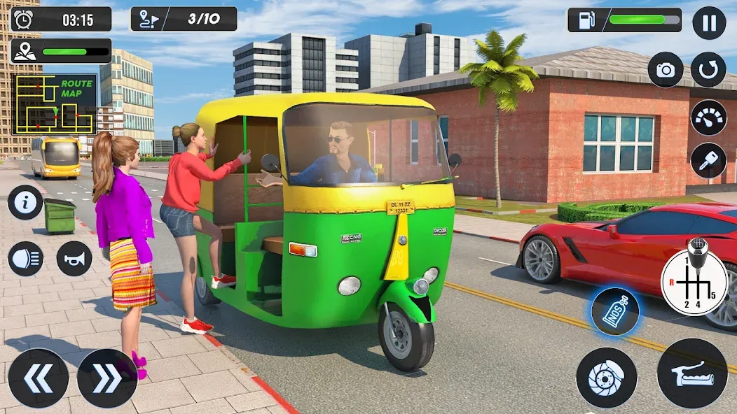 Скачать взломанную Tuk Tuk Auto Driving Games 3D  [МОД Много денег] — стабильная версия apk на Андроид screen 4