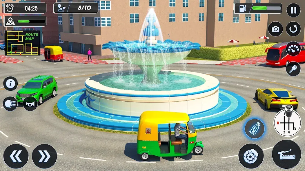 Скачать взломанную Tuk Tuk Auto Driving Games 3D  [МОД Много денег] — стабильная версия apk на Андроид screen 5