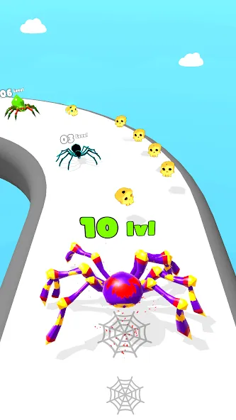 Скачать взломанную Insect Run — Spider Evolution (Инсект Эволюшн Ран)  [МОД Меню] — полная версия apk на Андроид screen 2