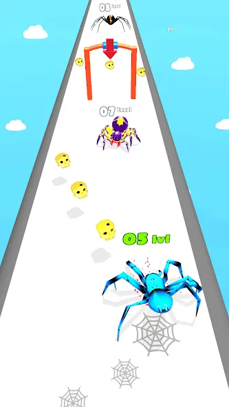 Скачать взломанную Insect Run — Spider Evolution (Инсект Эволюшн Ран)  [МОД Меню] — полная версия apk на Андроид screen 3