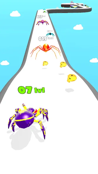 Скачать взломанную Insect Run — Spider Evolution (Инсект Эволюшн Ран)  [МОД Меню] — полная версия apk на Андроид screen 4