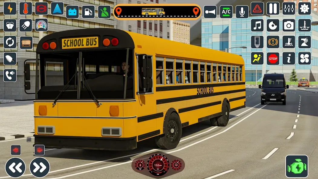 Скачать взлом School Bus 3d : City Bus Games (Школьный автобус симулятор игры на автобусе)  [МОД Много монет] — последняя версия apk на Андроид screen 5