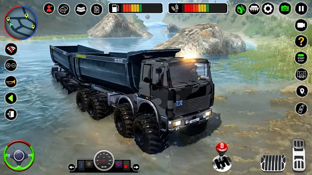 Скачать взломанную Offroad Mud Truck Simulator 3D  [МОД Много денег] — полная версия apk на Андроид screen 2