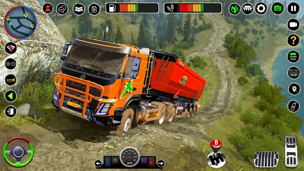 Скачать взломанную Offroad Mud Truck Simulator 3D  [МОД Много денег] — полная версия apk на Андроид screen 3