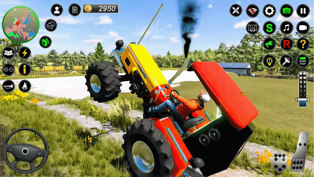 Взломанная Real Farmer Tractor Drive Game (Фармер Трактор 3Д Фермерские Игры)  [МОД Бесконечные монеты] — последняя версия apk на Андроид screen 1