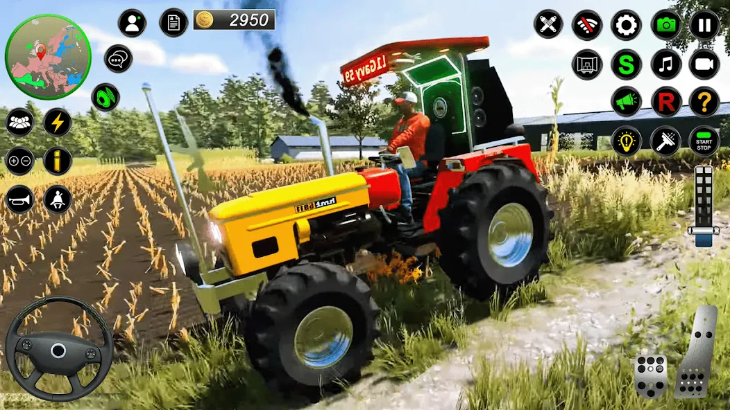 Взломанная Real Farmer Tractor Drive Game (Фармер Трактор 3Д Фермерские Игры)  [МОД Бесконечные монеты] — последняя версия apk на Андроид screen 3