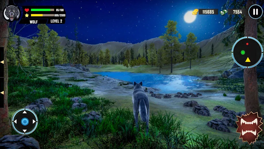 Взлом Wild Wolf Simulator Games  [МОД Menu] — стабильная версия apk на Андроид screen 4