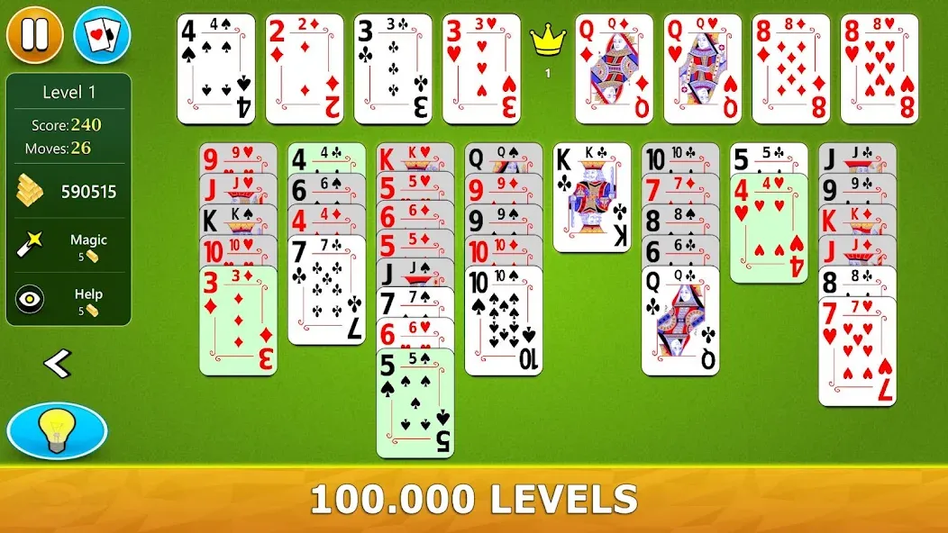 Взлом FreeCell Solitaire — Card Game  [МОД Много денег] — последняя версия apk на Андроид screen 2