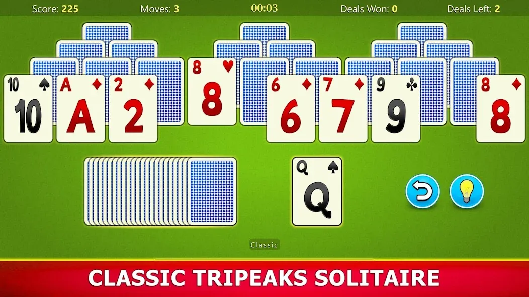 Скачать взлом TriPeaks Solitaire Mobile  [МОД Меню] — полная версия apk на Андроид screen 1