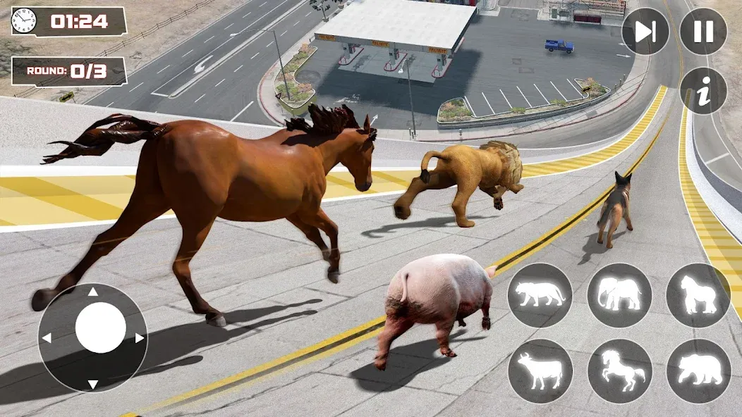 Скачать взлом GT Animal 3D: Racing Game (Анимал Симулятор 3D)  [МОД Много денег] — полная версия apk на Андроид screen 1