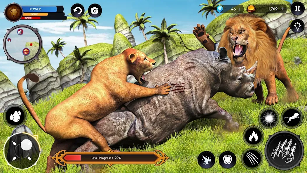 Взломанная Lion Simulator Wild Lion Games  [МОД Unlimited Money] — стабильная версия apk на Андроид screen 3