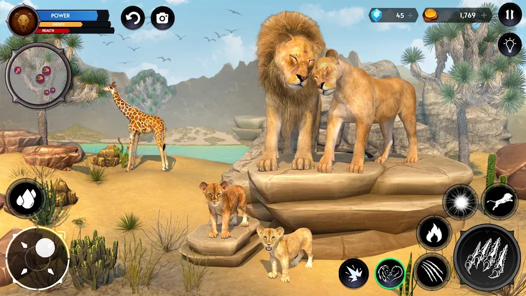 Взломанная Lion Simulator Wild Lion Games  [МОД Unlimited Money] — стабильная версия apk на Андроид screen 4