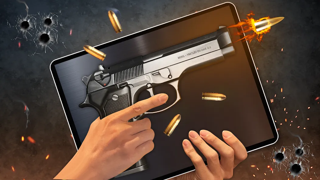 Взлом Gun Simulator 3D & Time Bomb  [МОД Menu] — полная версия apk на Андроид screen 1