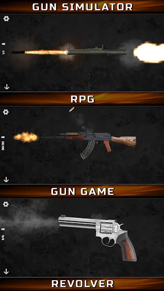 Скачать взлом Gun Simulator : Tough Guns  [МОД Все открыто] — последняя версия apk на Андроид screen 2