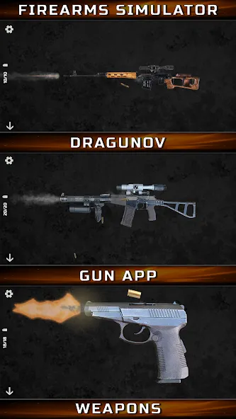 Скачать взлом Gun Simulator : Tough Guns  [МОД Все открыто] — последняя версия apk на Андроид screen 4