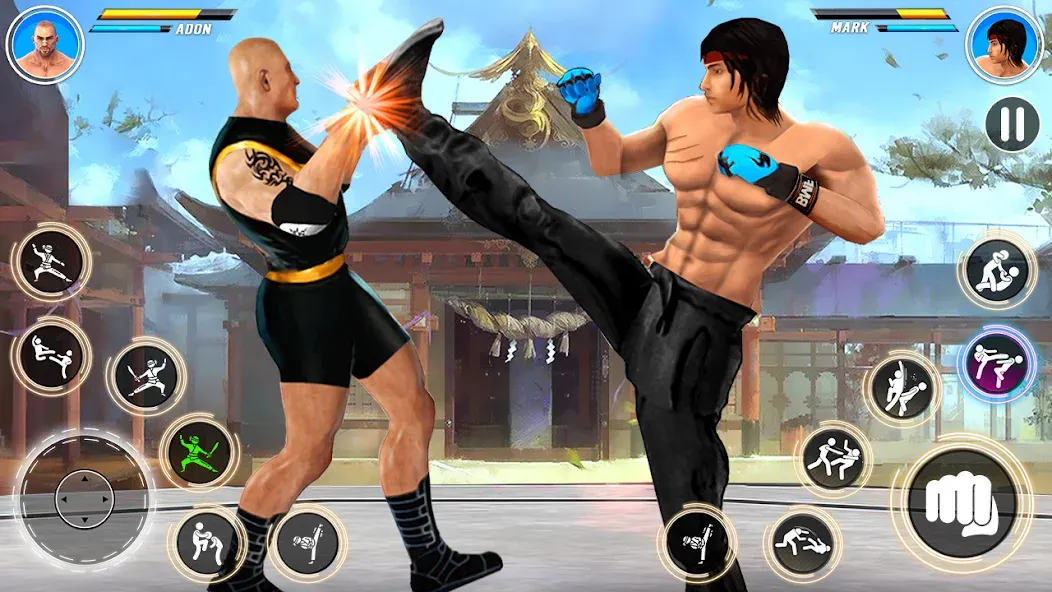 Взлом Kung Fu karate: Fighting Games  [МОД Menu] — стабильная версия apk на Андроид screen 3