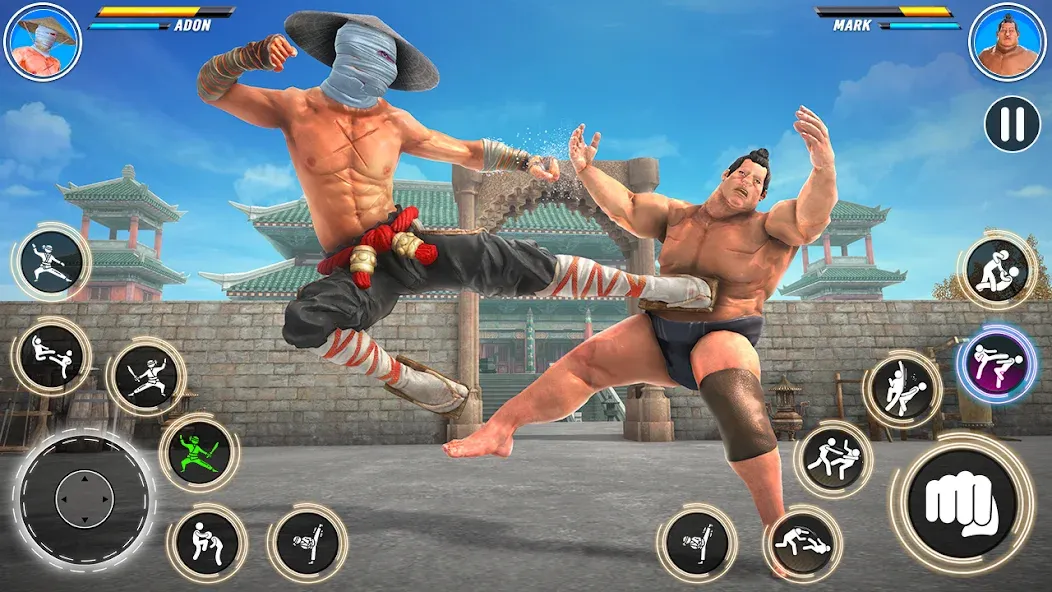 Взлом Kung Fu karate: Fighting Games  [МОД Menu] — стабильная версия apk на Андроид screen 4