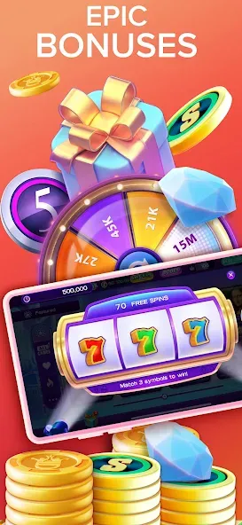 Взломанная High 5 Casino: Real Slot Games (Хай 5 Казино)  [МОД Меню] — полная версия apk на Андроид screen 5