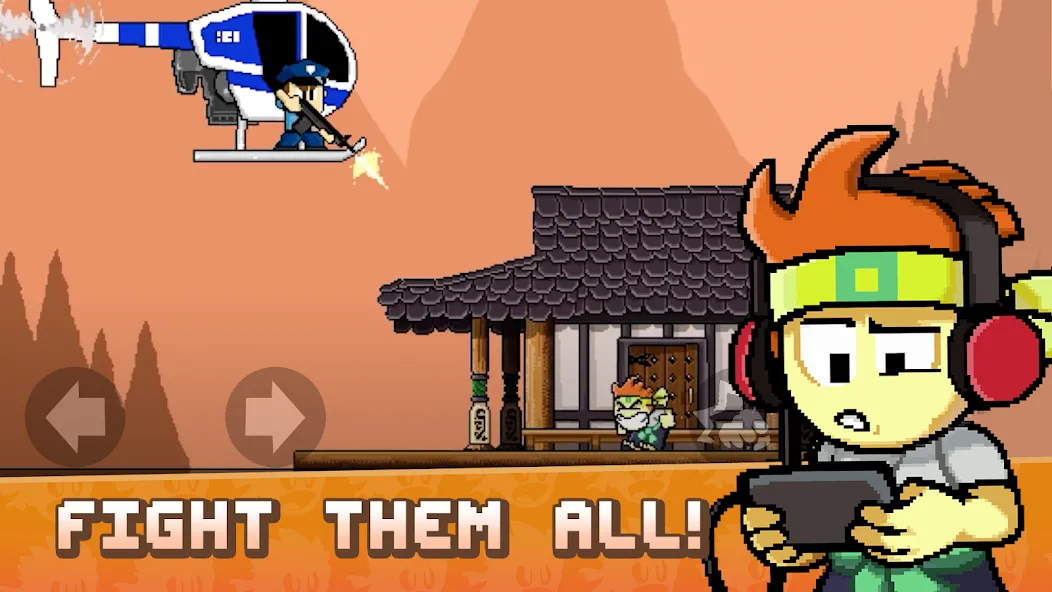 Скачать взлом Dan the Man: Action Platformer (Дэн зе Мэн)  [МОД Unlocked] — полная версия apk на Андроид screen 1