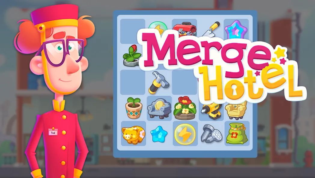 Скачать взлом Merge Hotel: Family Story Game (Мердж Отель)  [МОД Menu] — последняя версия apk на Андроид screen 1