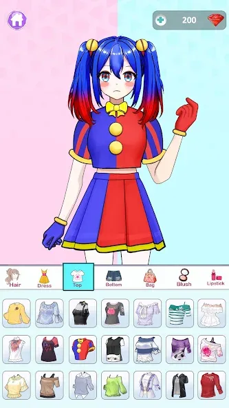 Скачать взлом Anime Dress Up and Makeup Game  [МОД Unlocked] — стабильная версия apk на Андроид screen 1