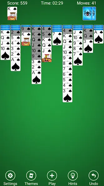 Взлом Spider Solitaire  [МОД Все открыто] — стабильная версия apk на Андроид screen 1