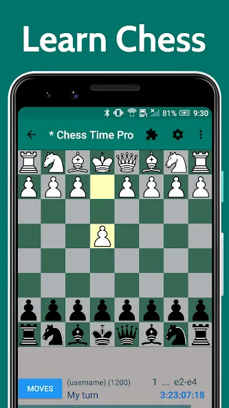 Скачать взломанную Chess Time — Multiplayer Chess (Чесс Тайм)  [МОД Много монет] — последняя версия apk на Андроид screen 1