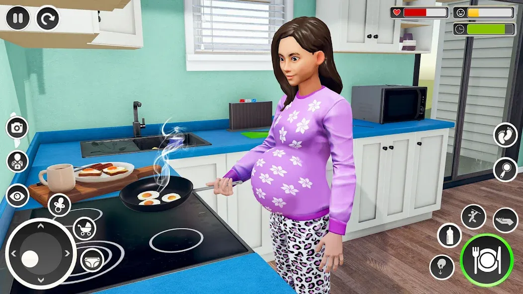 Взлом Pregnant Mom Simulator Games  [МОД Mega Pack] — полная версия apk на Андроид screen 1