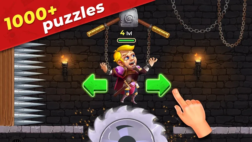 Скачать взломанную Mr. Knight: Pin Puzzles  [МОД Много монет] — последняя версия apk на Андроид screen 1