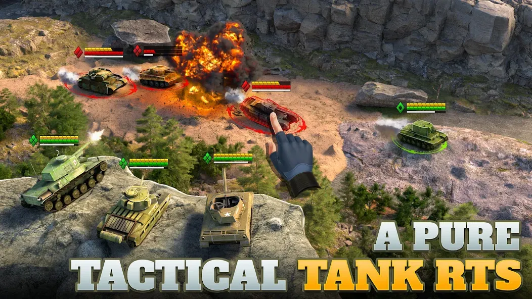 Взломанная Tanks Charge: Online PvP Arena (Танковая атака)  [МОД Menu] — полная версия apk на Андроид screen 1