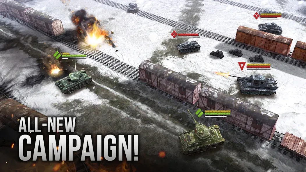 Взломанная Armor Age: WW2 tank strategy (Армор Эйдж)  [МОД Unlimited Money] — стабильная версия apk на Андроид screen 1