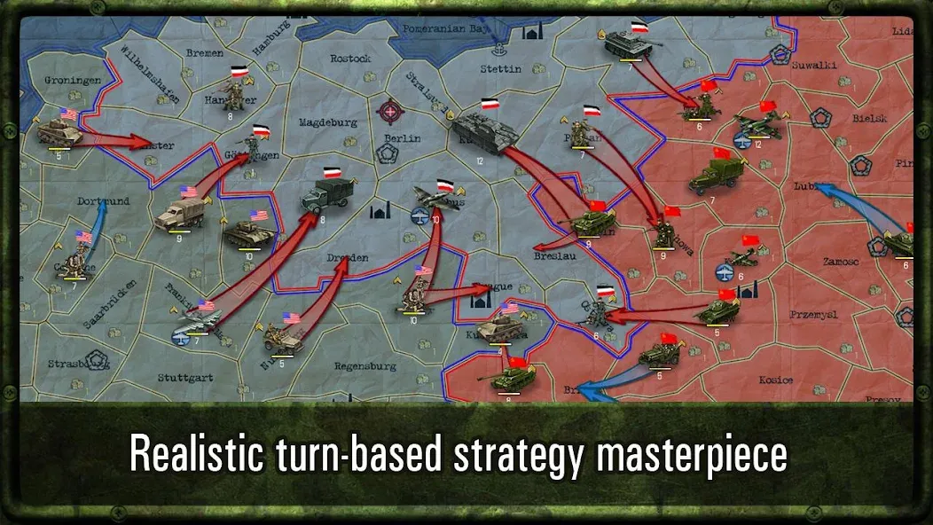 Скачать взломанную Strategy & Tactics: WW2  [МОД Бесконечные деньги] — полная версия apk на Андроид screen 1