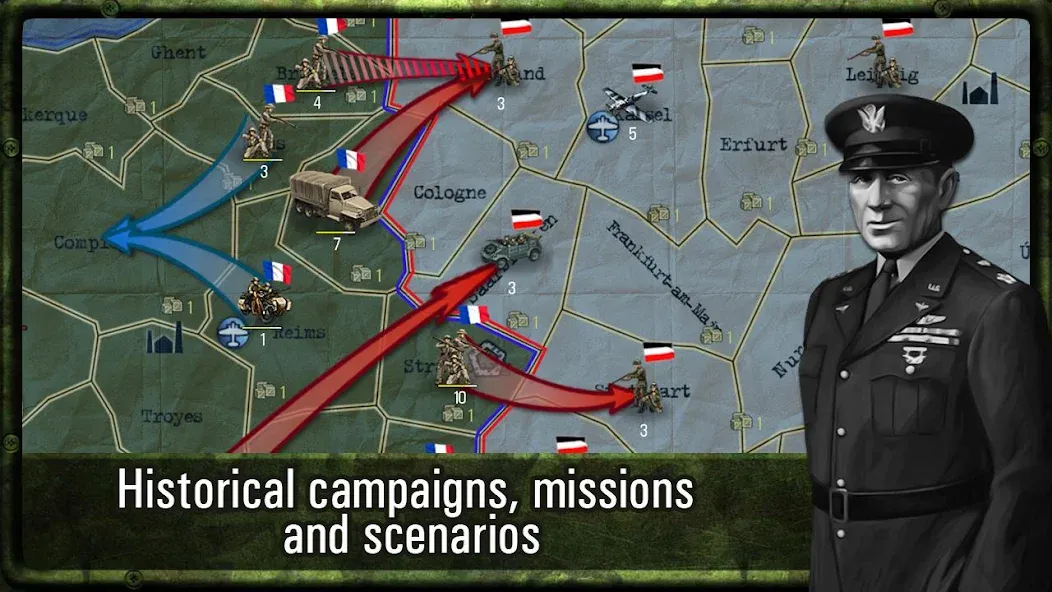 Скачать взломанную Strategy & Tactics: WW2  [МОД Бесконечные деньги] — полная версия apk на Андроид screen 2