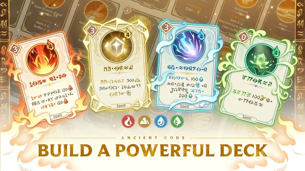 Скачать взломанную Ancient Gods: Card Battle RPG (Эншент Годс)  [МОД Бесконечные деньги] — стабильная версия apk на Андроид screen 3