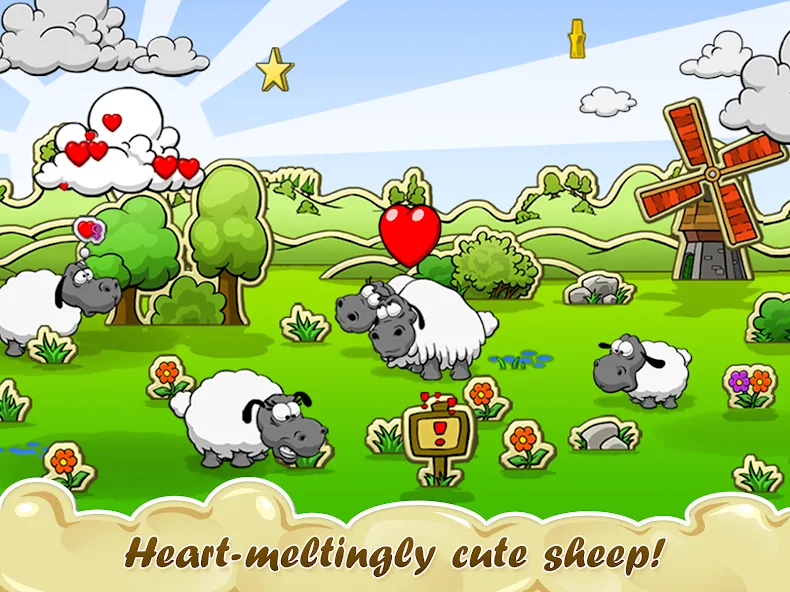 Взломанная Clouds & Sheep  [МОД Много денег] — стабильная версия apk на Андроид screen 1