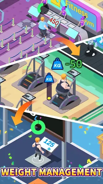 Скачать взлом Fitness Club Tycoon (Фитнес Клуб Тайкун)  [МОД Mega Pack] — стабильная версия apk на Андроид screen 1