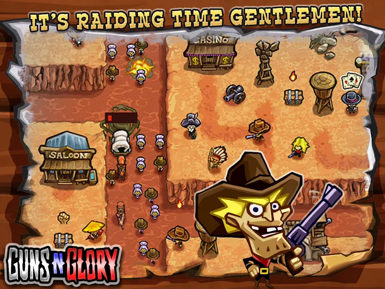 Скачать взломанную Guns'n'Glory  [МОД Бесконечные монеты] — полная версия apk на Андроид screen 1