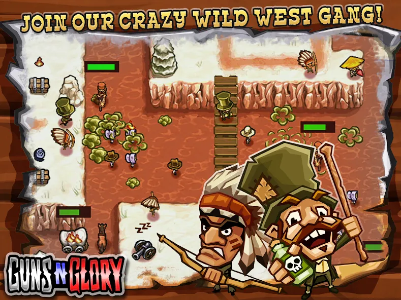 Скачать взломанную Guns'n'Glory  [МОД Бесконечные монеты] — полная версия apk на Андроид screen 2