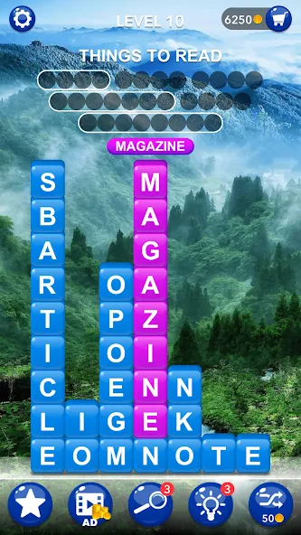 Скачать взломанную Word Tiles :Hidden Word Search  [МОД Menu] — последняя версия apk на Андроид screen 2